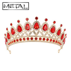 Couronne de Princesse Disney Or / Diadème de Princesse Métal Dorée et Strass / Metal diadème Royal Christina / La Maison Du Déguisement