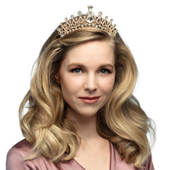 Diadème de Princesse Luxe / Tiare Métal Royal Sophia / Couronne Royal Lady / La Maison Du Déguisement
