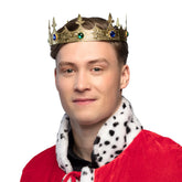 Couronne Royal Métal Or / Couronne De Roi Doré / Couronne Reine Médiéval Or / La Maison Du Déguisement