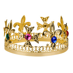Couronne Métallisée De Roi Dorée / Couronne Royale Or / Metal Couronne Royal King Or / La Maison Du Déguisement