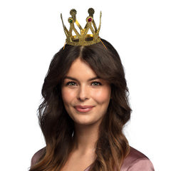 Couronne Louisa Dorée / Mini Diadème de Princesse Or / Couronne Amy / La Maison Du Déguisement