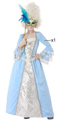 Déguisement Marquise Bleu Enfant / Costume Courtisane Bleu Enfant / La Maison Du Déguisement