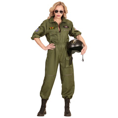 Location Déguisement Pilote de Chasse Femme / Location Costume Aviateur / Location Costume Top Gun / La Maison Du Déguisement