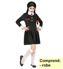 Déguisement Écolière Sombre Fille / Costume Mercredi Fille Sombre Enfant / La Maison Du Déguisement