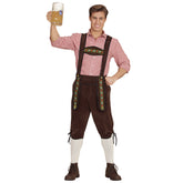 Déguisement Bavarois Salopette Marron / Costume Tyrolien Marron Adulte / Déguisement Oktoberfest / La Maison Du Déguisement