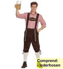 Déguisement Bavarois Salopette Marron / Costume Tyrolien Marron Adulte / Déguisement Oktoberfest / La Maison Du Déguisement