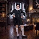 Déguisement Écolière Sombre Fille / Costume Mercredi Fille Sombre Enfant / La Maison Du Déguisement