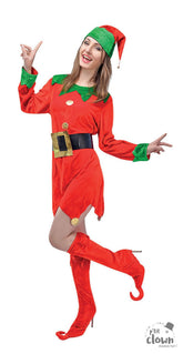 Déguisement Lutin De Noël Adulte / Costume Elfe Velours Femme / La Maison Du Déguisement