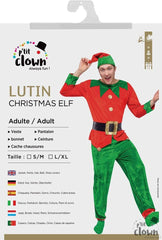 Déguisement Lutin De Noël Adulte / Costume Elfe De Noël Homme / La Maison du Déguisement