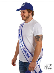 Sash Enterrement de Vie de Garçon Bleu | Accessoires EVG | La Maison du Déguisement