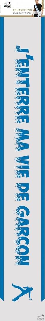 Sash Enterrement de Vie de Garçon Bleu | Accessoires EVG | La Maison du Déguisement