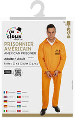 Déguisement Prisonnier Américain Homme / Costume Guantanamo Orange Adulte / La Maison Du Déguisement
