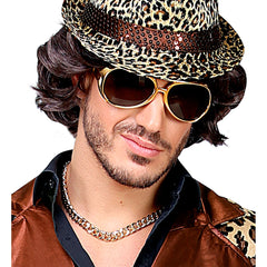 Lunettes Elvis Or / Lunettes Rock Elvis Or / Lunettes party Rock 'n Roll star / La Maison Du Déguisement