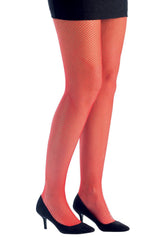 Collant Résille Rouge / Collant résille petites mailles rouge / La Maison du Déguisement
