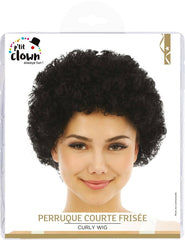 Perruque Bouclée Noir / Perruque Courte Frisée Noir / La Maison du Déguisement