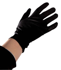 Gants Courts Noir / Gants de mariage Noir / Gants Noir / La Maison du Déguisement