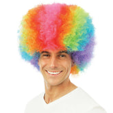 Perruque Afro Jimmy Multicolore / Perruque Afro Groove arc-en-ciel / La Maison du Déguisement