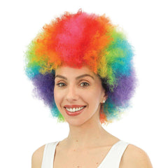 Perruque Afro Jimmy Multicolore / Perruque Afro Groove arc-en-ciel / La Maison du Déguisement