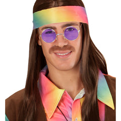 Lunettes party Hippie GM Violet / Lunettes Lennon GM Violet / Lunettes Hippie GM Violet / La Maison Du Déguisement