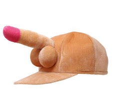 Casquette zizi / Casquette velours Beige / Chapeau avec Pénis / La Maison Du Déguisement