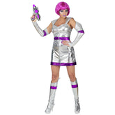 Location Déguisement Femme Le L'espace Adulte / Location Costume Space Girl Femme / Location Costume Robe Futuriste Femme / La Maison Du Déguisement