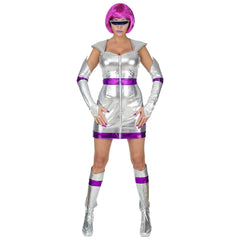 Location Déguisement Femme Le L'espace Adulte / Location Costume Space Girl Femme / Location Costume Robe Futuriste Femme / La Maison Du Déguisement