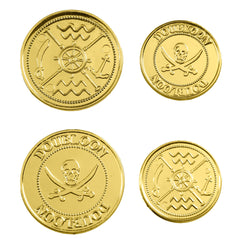 Pièces Or En Sachet / 12 Fausses Pièces Pirate Dorée / Set De 12 Doublons En Or / La Maison Du Déguisement