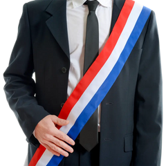 Écharpe De Maire / Écharpe Tissu Tricolore Bleu Blanc Rouge / écharpe France / La Maison Du Déguisement