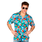 Chemise Hawaïenne Tropicale Bleu / Chemise Hawaï Fleuris / La Maison Du Déguisement