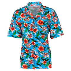 Chemise Hawaïenne Tropicale Bleu / Chemise Hawaï Fleuris / La Maison Du Déguisement