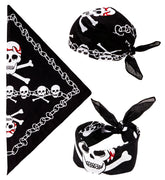 Bandana Pirate Têtes de Mort / Bandana Corsaire En Coton / La Maison Du Déguisement
