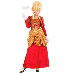 Déguisement Marquise Robe Velours Rouge / Costume Robe Nobles et Courtisans Bordeaux / La Maison Du Déguisement