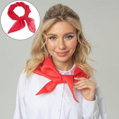Foulard Rouge / Écharpe en Satin Rouge / La Maison Du Déguisement