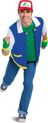 Location Déguisement Sacha De Pokemon Adulte / Location Costume Pokemon Sacha / La Maison Du Déguisement