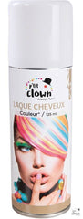 Bombe cheveux couleur blanc / Laque cheveux blanche / Spray laque cheveux Blanc / La Maison Du déguisement