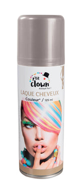 Bombe cheveux couleur Argent / Laque cheveux Argent / Spray laque cheveux Argent / La Maison Du déguisement