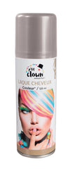 Bombe cheveux couleur Argent / Laque cheveux Argent / Spray laque cheveux Argent / La Maison Du déguisement