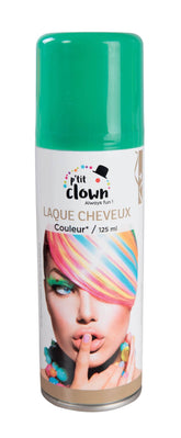 Bombe cheveux couleur vert / Laque cheveux vert / Spray laque cheveux vert / La Maison Du déguisement