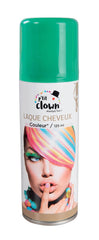 Bombe cheveux couleur vert / Laque cheveux vert / Spray laque cheveux vert / La Maison Du déguisement