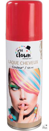 Bombe cheveux couleur rouge / Laque cheveux rouge / Spray laque cheveux rouge / La Maison Du déguisement