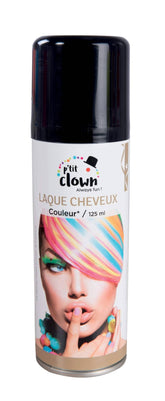 Bombe cheveux couleur noir / Laque cheveux noir / Spray laque cheveux noir / La Maison Du déguisement