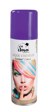 Bombe cheveux couleur violet / Laque cheveux violet / Spray laque cheveux violet / La Maison Du déguisement