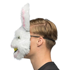 Masque Lapin Ensanglanté / Masque De Lapin Méchant Horreur / Masque Lapin Zombie Halloween / Masque Peluche Bloody Rabbit / La Maison Du Déguisement