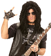 Perruque Hard Rock Noir / Perruque Rock Noire / Perruque Biker / La Maison Du Déguisement