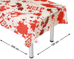 Nappe Halloween Ensanglanté / La maison Du Déguisement