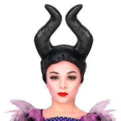 Serre tête Malefique Halloween / Bandeau Cornes Démon Maléfique / Coiffe Maléficia / La Maison Du Deguisement