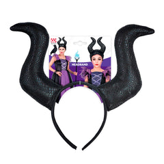 Serre tête Malefique Halloween / Bandeau Cornes Démon Maléfique / Coiffe Maléficia / La Maison Du Deguisement