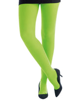 Collant Opaque Vert Fluo / Collant Vert Fluo Extensible 40 Deniers / La Maison Du Déguisement