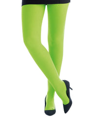 Collant Opaque Vert Fluo / Collant Vert Fluo Extensible 40 Deniers / La Maison Du Déguisement