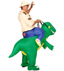 Déguisement Dinosaure Gonflable / Costume Explorateur Sur Dinosaure Gonflable / La Maison Du Déguisement